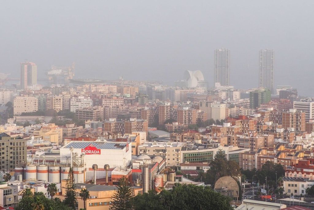 Wann wird der Dunst eintreffen? Karte der Staubbelastung für diesen Montag auf den Kanarischen Inseln